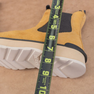 Sorel Women Hi Line Chelsea Banana Suede Waterproof Ankle Boots sz 10