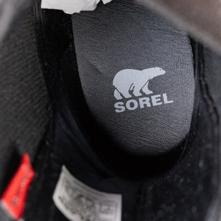 Sorel Women Brex Waterproof True Black Leather Platform Chelsea Boots sz 7