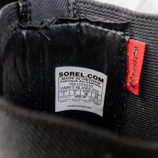 Sorel Women Brex Waterproof True Black Leather Platform Chelsea Boots sz 7