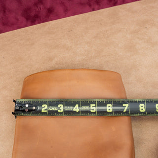 Michael Kors Women Hamilton MK Logo Brown Leather Dress Heel Knee Boots sz 7