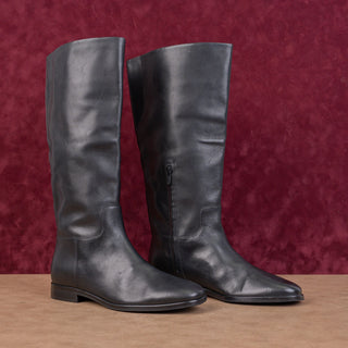 Vince Margaret Wmn Margaret Black Leather Riding Equestrian Boots 7.5US EUR38