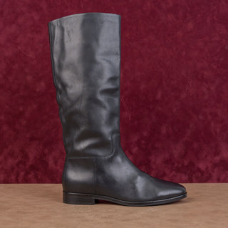 Vince Margaret Wmn Margaret Black Leather Riding Equestrian Boots 7.5US EUR38