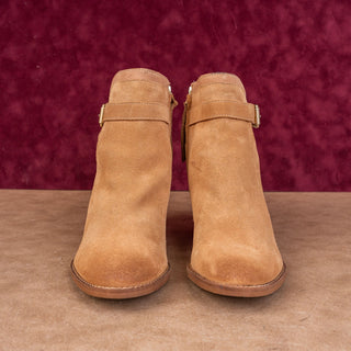 Sam Edelman Women Maurine Tan Suede Western Cutout Ankle Suede Boots sz 10