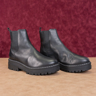 Marc Fisher Women Padmia Chunky Platform Festival Black Chelsea Boots Sz 10