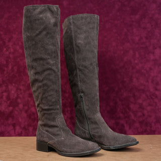 Born Women Borman OTK Boho Cottage Grey Suede Waterproof Boots sz 6.5
