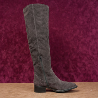 Born Women Borman OTK Boho Cottage Grey Suede Waterproof Boots sz 6.5