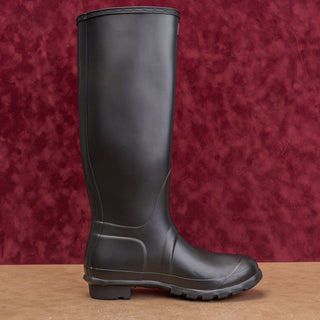 Hunter Wmn Original Tall Black Festival Wellies Rubber Rain Boots 8US EUR39