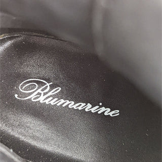 Blumarine Women Logo Chain Harness Combat Boots Size 9.5M EUR 40
