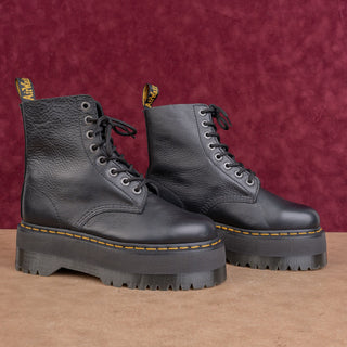 Dr Martens Women Pascal Max Leather Festival Platform Party Combat Boots sz 9