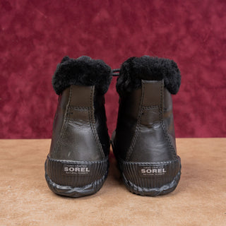Sorel Women Out-N-About Plus Lux Waterproof Silver Glitter Snow Boots sz 7