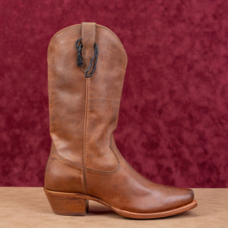 Cleo + Wolf Women Ivy Western Cowboy Brown Leather Square Toe boots sz 8