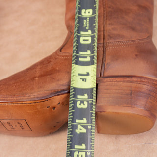 Cleo + Wolf Women Ivy Western Cowboy Brown Leather Square Toe boots sz 8