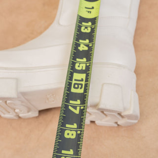 Circus NY Wmn Dollie Ivory Vegan Leather Platform Festival Combat Boots sz 6