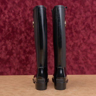 Tommy Hilfiger Wmn Festival Wide Calf Farm Riding Wellie Rubber Rain Boots sz 8