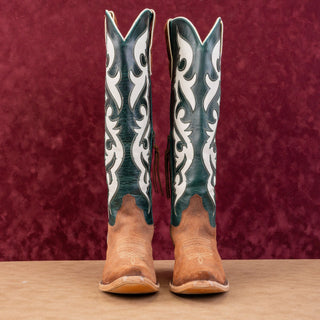 Ariat Wmn Elvira Terracotta Brown Suede Western Cowboy Stretchfit Knee Boots 8.5