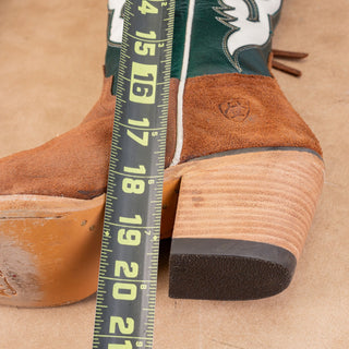 Ariat Wmn Elvira Terracotta Brown Suede Western Cowboy Stretchfit Knee Boots 8.5