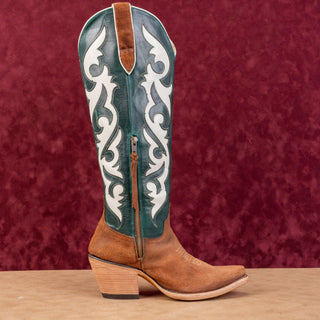 Ariat Wmn Elvira Terracotta Brown Suede Western Cowboy Stretchfit Knee Boots 8.5