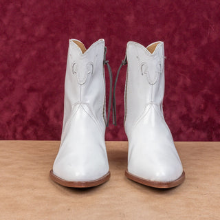 Free People Women New Frontier Western White Cowboy Boots size 6.5US EUR 37