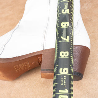 Free People Women New Frontier Western White Cowboy Boots size 6.5US EUR 37