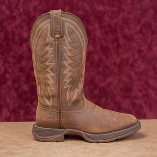 Durango Men 12" Coyote Brown Leather Western Cowboy Work Boots sz 7