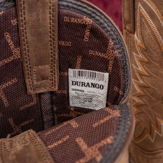 Durango Men 12" Coyote Brown Leather Western Cowboy Work Boots sz 7