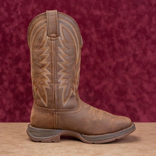 Durango Men 12" Coyote Brown Leather Western Cowboy Work Boots sz 7