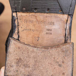 Fiorentini + Baker Women Joel Black Suede Western Pull Tab Ankle Boots sz 6.5US EUR37