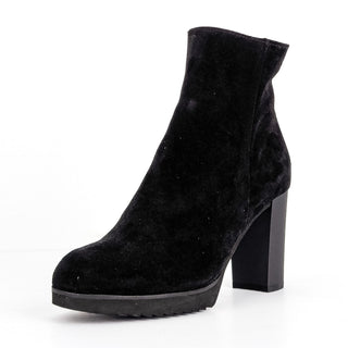 La Canadienne Myranda Waterproof Black Suede Dressy Zip Ankle Boots sz 8.5