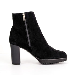 La Canadienne Myranda Waterproof Black Suede Dressy Zip Ankle Boots sz 8.5