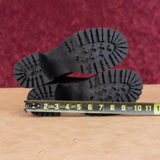 MIA Women Black Vegan Leather Zip Lace-up Festival Platform Combat Boots sz 7