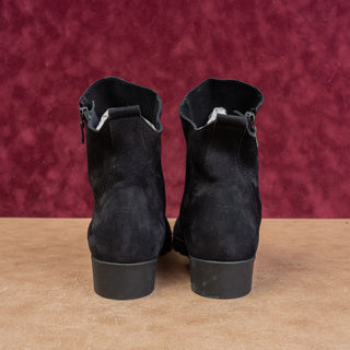 Arche Paris Women Lomhus Black Nubuck Zip Wedge Boots Size 8US EUR39
