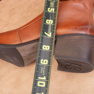Paul Green Women Vanessa Brown Leather Dress Ankle Boots sz 10US UK7.5