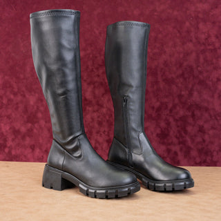 Steve Madden Women Howler Festival Leather Comfortable Platform Boots sz 8