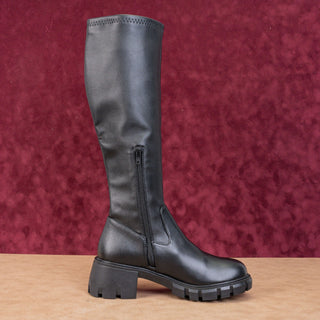 Steve Madden Women Howler Festival Leather Comfortable Platform Boots sz 8