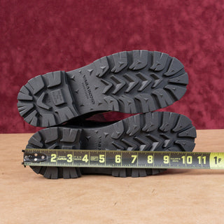 Vagabond Women Kenova Tall Black Leather Lug Festival Chunky Boots Sz 8US EUR38