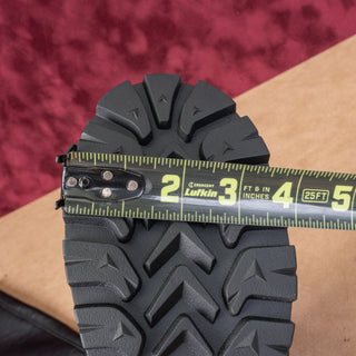 Vagabond Women Kenova Tall Black Leather Lug Festival Chunky Boots Sz 8US EUR38