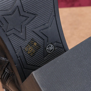 Dirty Laundry Women Black Vegan Leather Square Toe Retro Zip Ankle Boots sz 7.5