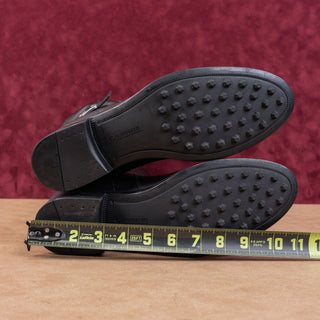 La Canadienne Women Silvana Black Leather Waterproof Buckle Zip Knee Boots sz 10