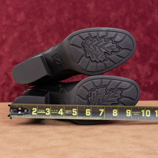 BOC Women Boulder Black Faux Leather Zip Ankle Boots sz 8.5