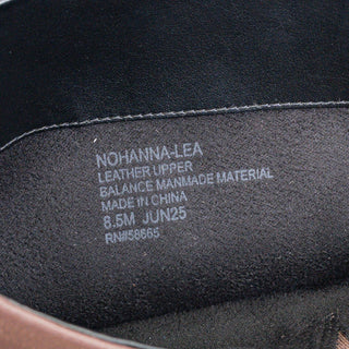 Nordstrom Women Hanna Dark Brown Leather Fashion Zip Knee Boots sz 8.5