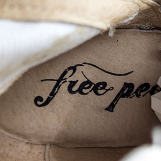 Free People Wmn Bren Textile Ivory Leather Western Boho Cottage Boots 7US EUR 37