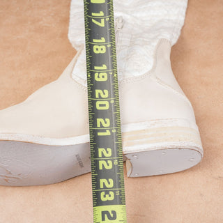 Free People Wmn Bren Textile Ivory Leather Western Boho Cottage Boots 7US EUR 37