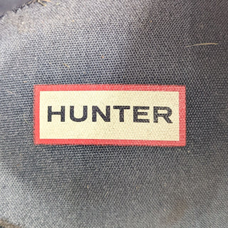 Hunter Women Chelsea Refined Slim Nebula Grey Gloss Rain Boots size 10