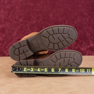 Born Borman Womens Distress Brown Leather Back Zipper Fashion OTK Boots sz 7