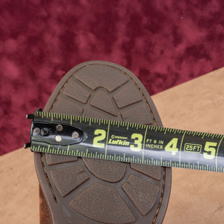 Born Borman Womens Distress Brown Leather Back Zipper Fashion OTK Boots sz 7