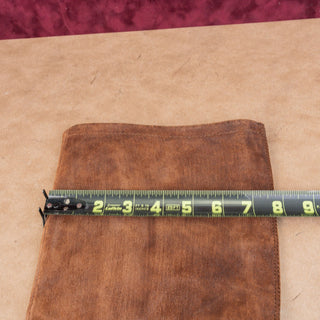 Born Borman Womens Distress Brown Leather Back Zipper Fashion OTK Boots sz 7