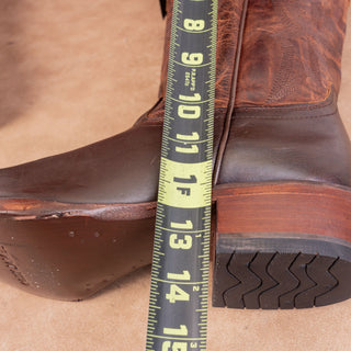 Cody James Men Hall Brown Leather Cowboy Western Mid Boots sz 8