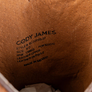Cody James Men Hall Brown Leather Cowboy Western Mid Boots sz 8