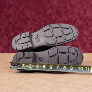 UGG Women Harrison Moto Biker Brown Waterproof Leather ankle Boots sz 7.5