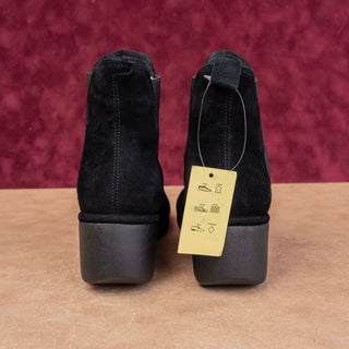 Fly London Women Lita Chelsea Festival Party Suede Black Boots sz 6.5-7US EUR 37